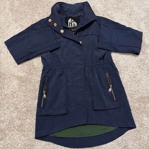 Vintage G.E.T. Utility Jacket With Hidden Hood | Navy | XS